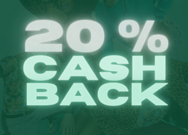 20% cashback